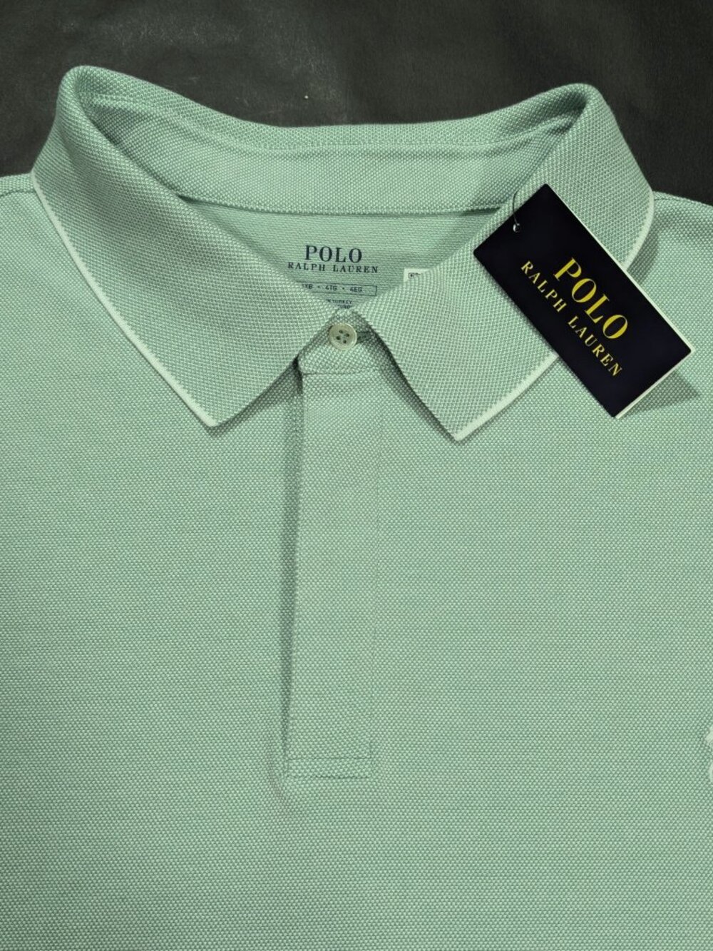 $125 Polo Ralph Lauren Men`s Size 4XLT Tipped Cotton Piqué Polo Shirt